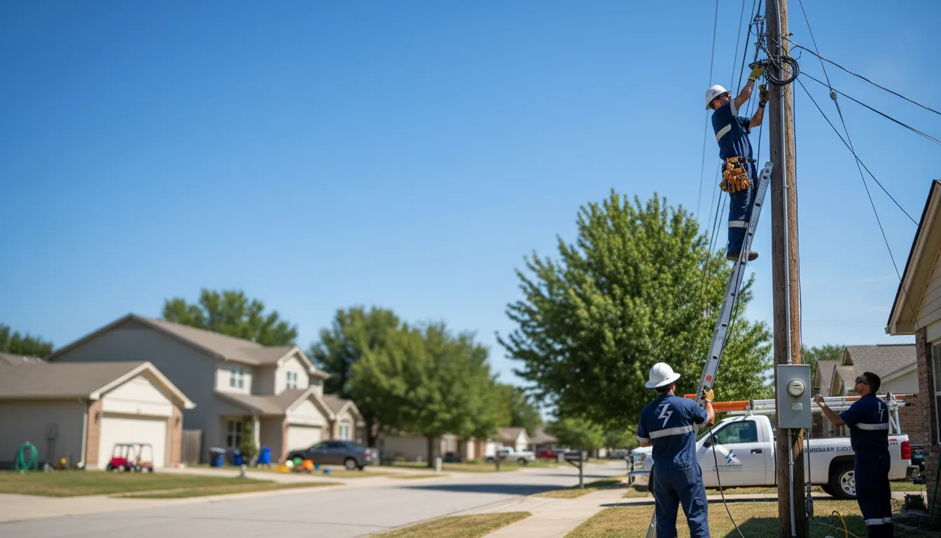 Residential electrician providing installation services in Herman, MN